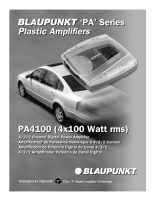 Blaupunkt PA-4100 - Owners Manual